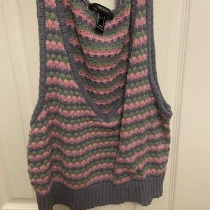 Crocheted multi-colored tank